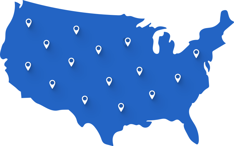 USA Pinned Map USA Pinned Map